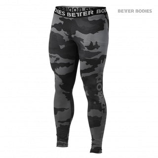 Better Bodies Hudson Logo Tights - Dark Camo - Urban Gym Wear