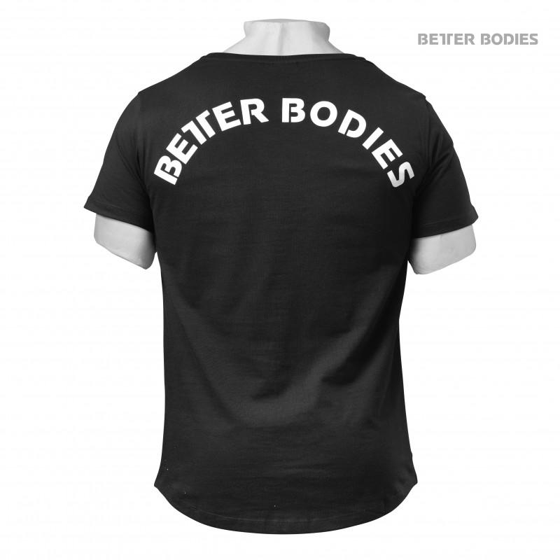 Better Bodies Hudson Tee - Black - Urban Gym Wear