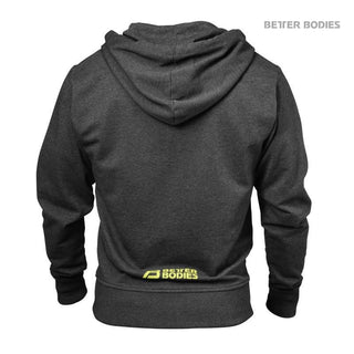Better Bodies Jersey Hoodie - Anthracite Melange - Urban Gym Wear