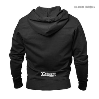 Better Bodies Jersey Hoodie - Black - Urban Gym Wear