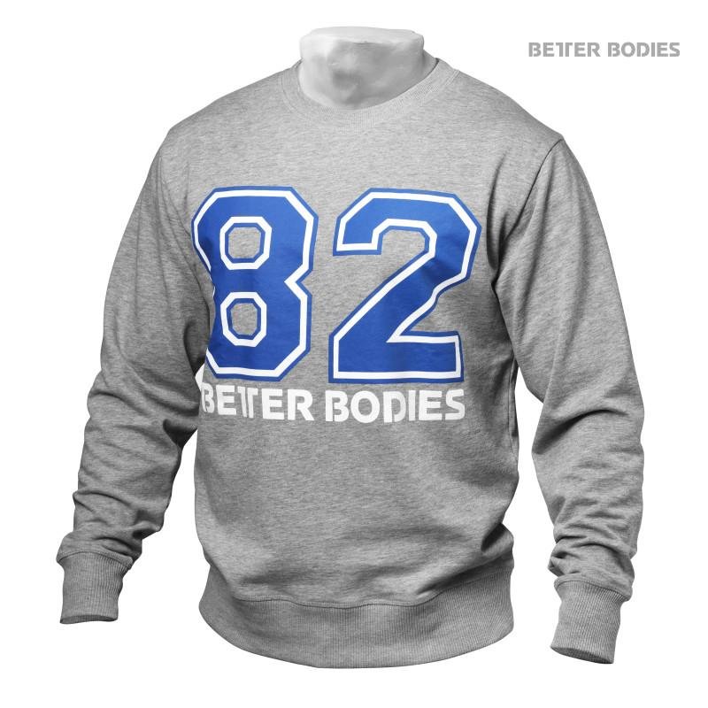 Better Bodies Jersey Sweatshirt - Greymelange - Urban Gym Wear
