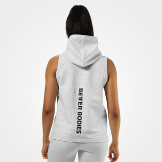 Better Bodies Kensington S-L Hood - White Melange - Urban Gym Wear
