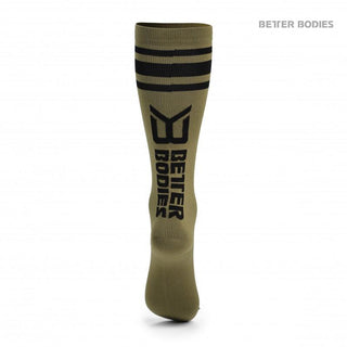 Better Bodies Knee Socks - Military Green - Urban Gym Wear