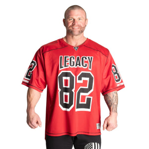 Better Bodies Legacy Football Tee - Chilli Red - Urban Gym Wear