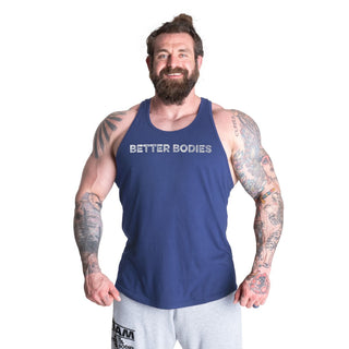 Better Bodies Logo Essential T-Back DL - Bright Blue - Urban Gym Wear