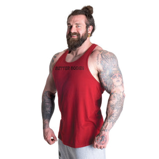 Better Bodies Logo Essential T-Back DL - Chilli Red - Urban Gym Wear