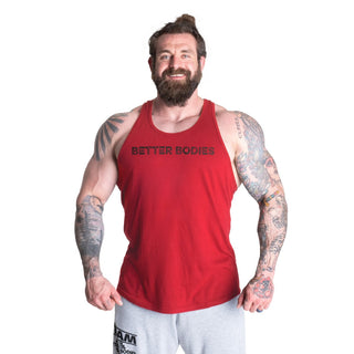 Better Bodies Logo Essential T-Back DL - Chilli Red - Urban Gym Wear