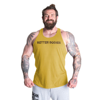 Better Bodies Logo Essential T-Back DL - Yellow - Urban Gym Wear