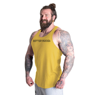 Better Bodies Logo Essential T-Back DL - Yellow - Urban Gym Wear