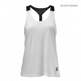 Better Bodies Loose Fit Tank - White - Urban Gym Wear