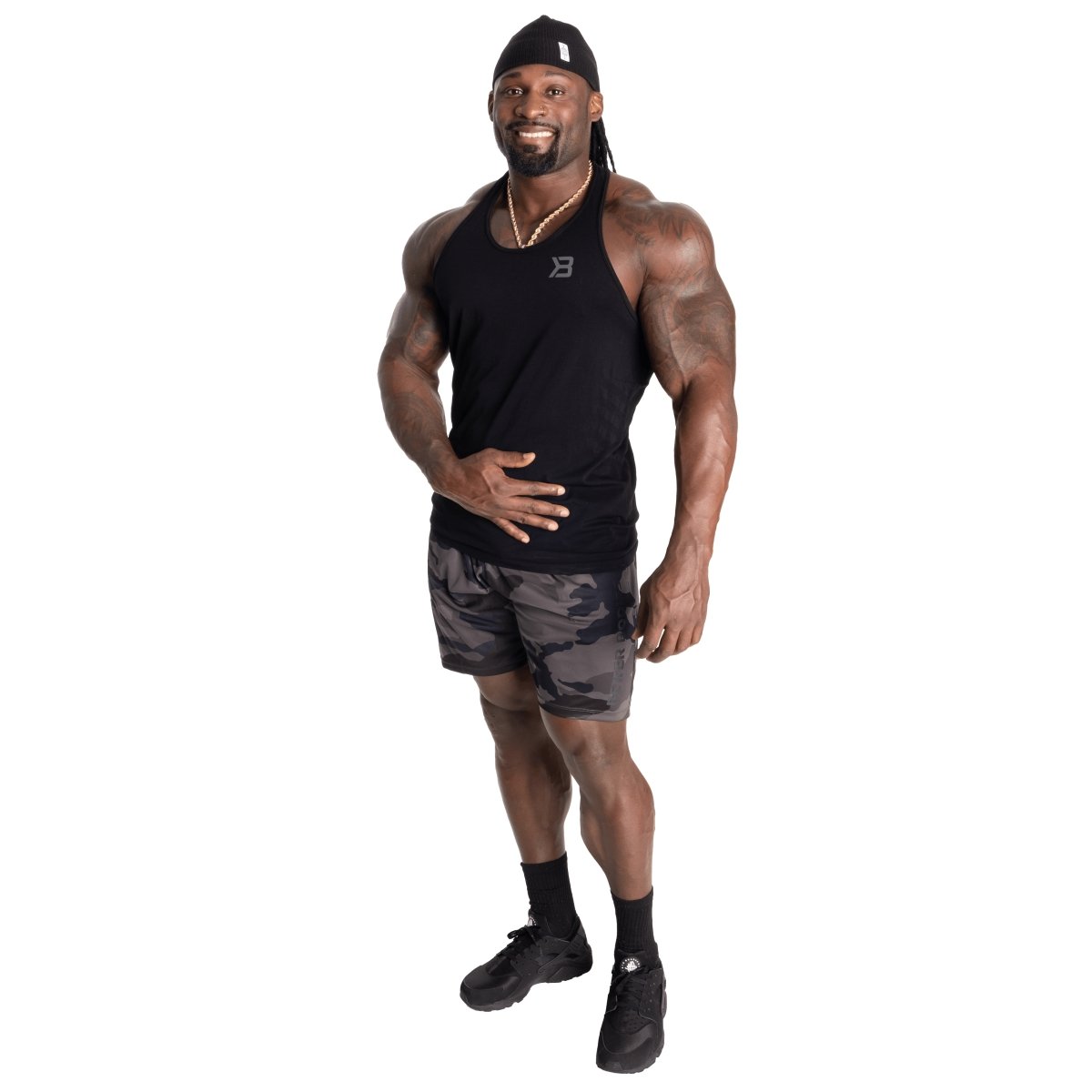 Better Bodies Loose Function Shorts - Dark Camo - Urban Gym Wear