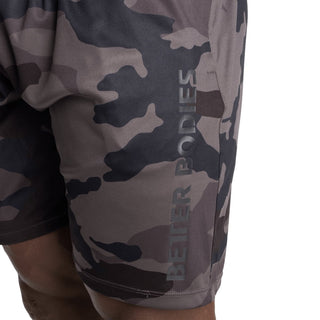 Better Bodies Loose Function Shorts - Dark Camo - Urban Gym Wear