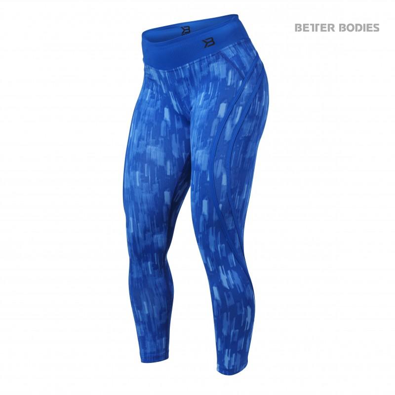 Better Bodies Manhattan High Waist Tights - Bright Blue - Urban Gym Wear
