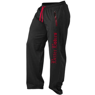 Better Bodies Men's Flex Pant - Black-Red - Urban Gym Wear