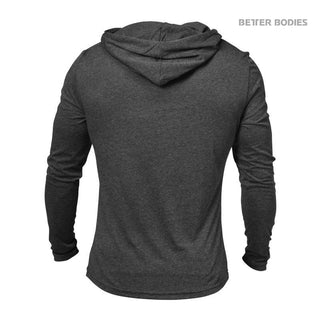 Better Bodies Mens Soft Hoodie - Anthracite Melange - Urban Gym Wear