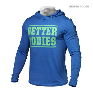 Better Bodies Mens Soft Hoodie - Bright Blue - Urban Gym Wear