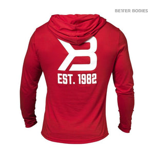Better Bodies Mens Soft Hoodie - Bright Red - Urban Gym Wear