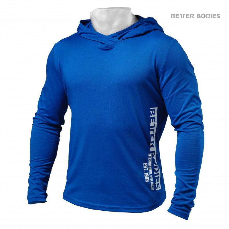 Better Bodies Mens Soft Hoodie - Strong Blue - Urban Gym Wear