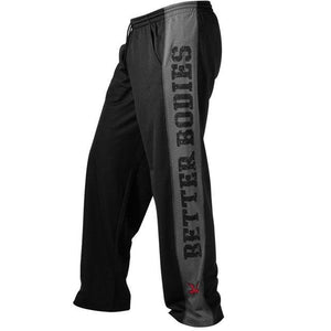 Better Bodies Mesh Gym Pants - Black-Grey - Urban Gym Wear
