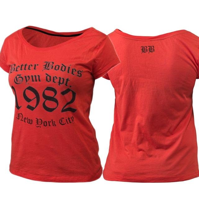 Better Bodies N.Y. Loose Fit Tee - Tomato Red - Urban Gym Wear