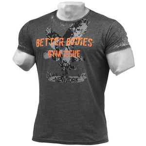 Better Bodies N.Y. Rough Tee - Wash Black - Urban Gym Wear