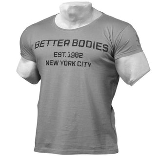 Better Bodies N.Y Street Tee - Steel Grey - Urban Gym Wear