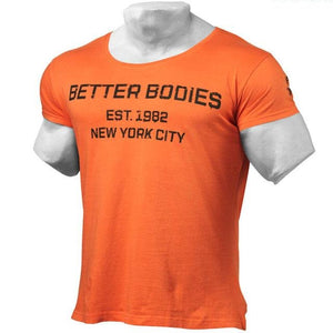 Better Bodies N.Y Street Tee - Wash Orange - Urban Gym Wear