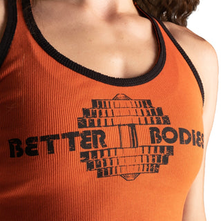 Better Bodies Old School Rib T-Back - Flame - Urban Gym Wear