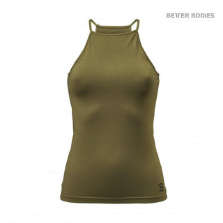 Better Bodies Performance Halter - Military Green - Urban Gym Wear
