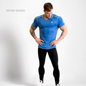 Better Bodies Performance Tee - Bright Blue - Urban Gym Wear