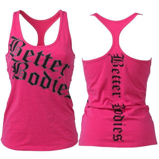 Better Bodies Printed T-Back - Hot Pink - Urban Gym Wear