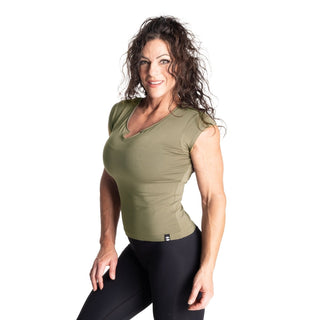 Better Bodies Raw Energy Tee - Washed Green - Urban Gym Wear