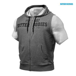 Better Bodies Raw S-L Hood - Antracite Melange - Urban Gym Wear