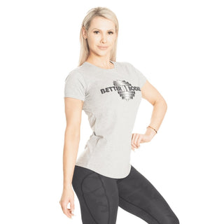 Better Bodies Regular Tee - Light Grey - Urban Gym Wear