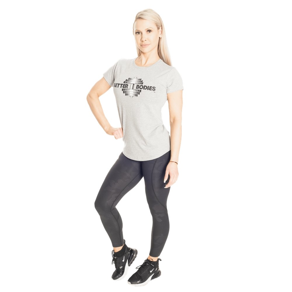 Better Bodies Regular Tee - Light Grey - Urban Gym Wear