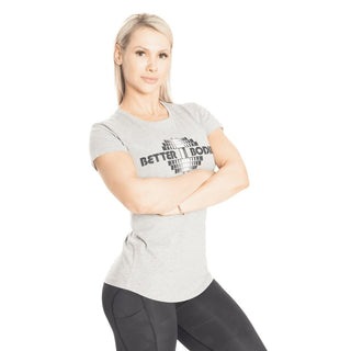 Better Bodies Regular Tee - Light Grey - Urban Gym Wear