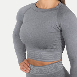 Better Bodies Rib Seamless Crop LS - Grey Melange – Urban Gym Wear
