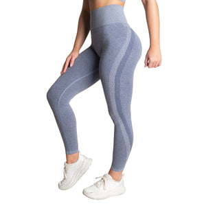 Better Bodies Seamless Curve Scrunch Leggings - Blue Melange - Urban Gym Wear