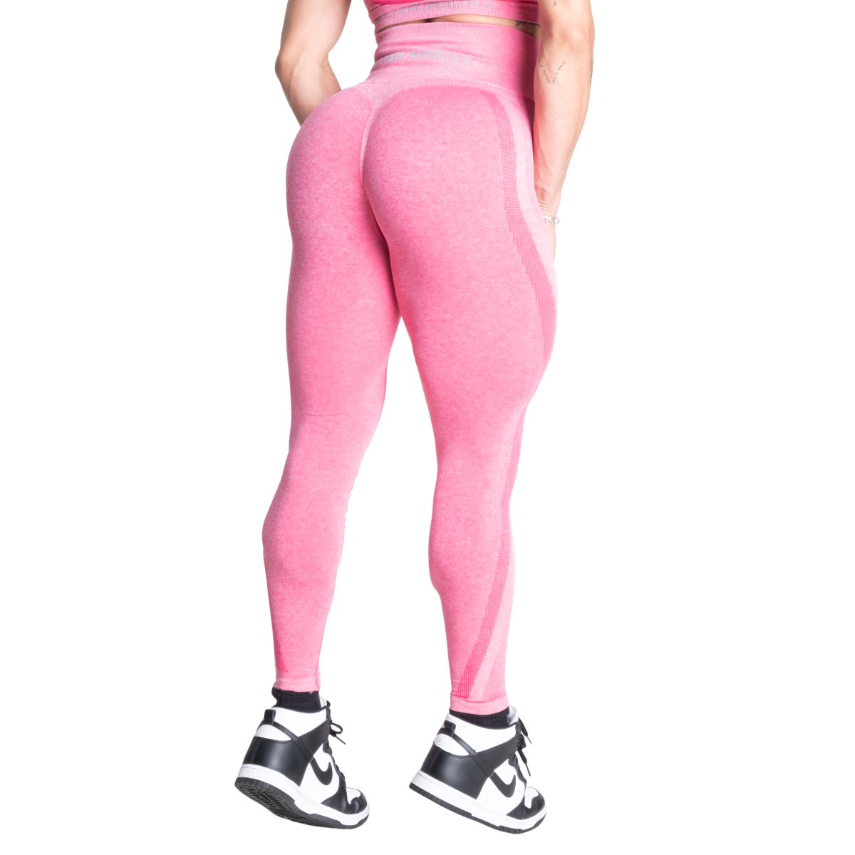 Better Bodies Seamless Curve Scrunch Leggings Hot Pink Melange