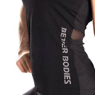 Better Bodies Seamless Mesh Tank - Black - Urban Gym Wear