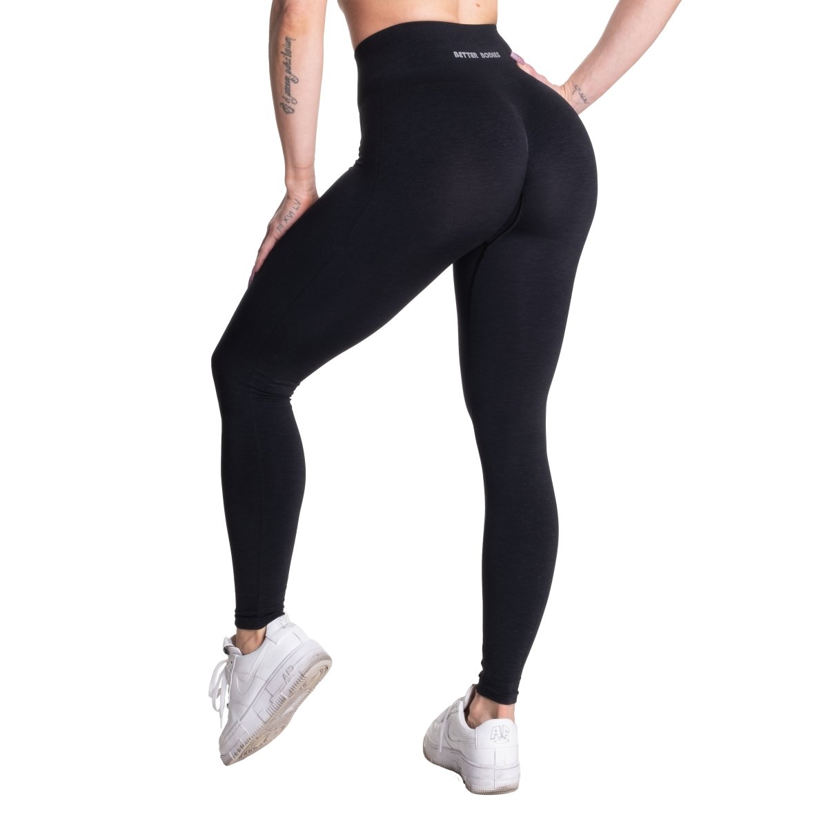 Seamless gym hotsell leggings black