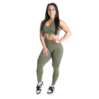 Better Bodies Seamless Scrunch Leggings - Washed Green - Urban Gym Wear