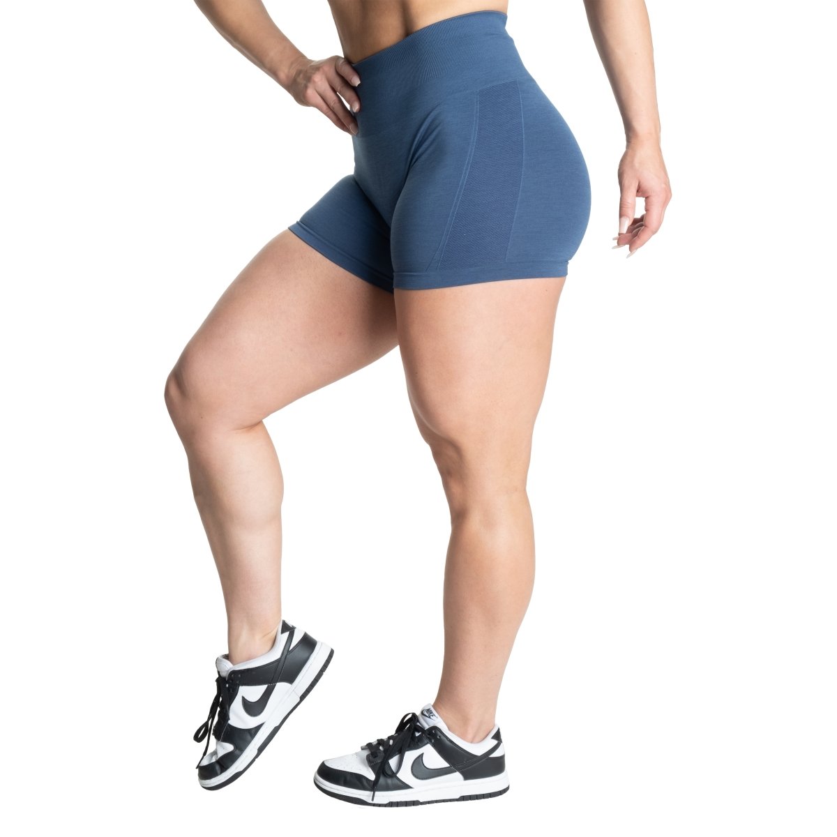 Better Bodies Seamless Scrunch Shorts - Sky Blue - Urban Gym Wear