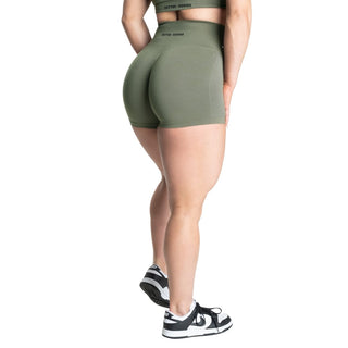 Better Bodies Seamless Scrunch Shorts - Washed Green - Urban Gym Wear