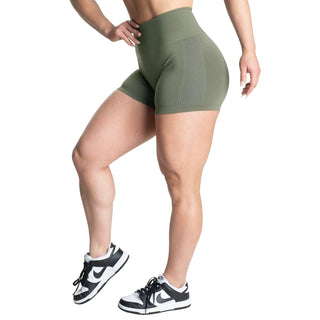 Better Bodies Seamless Scrunch Shorts - Washed Green - Urban Gym Wear