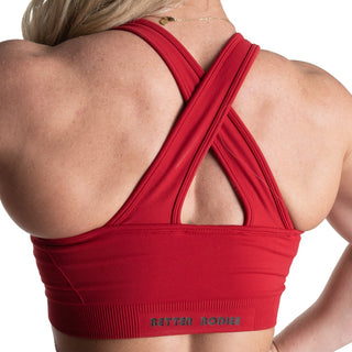 Better Bodies Seamless Scrunch Sports Bra - Chilli Red - Urban Gym Wear