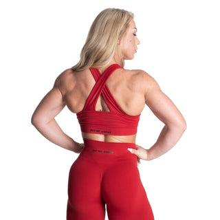 Better Bodies Seamless Scrunch Sports Bra - Chilli Red - Urban Gym Wear