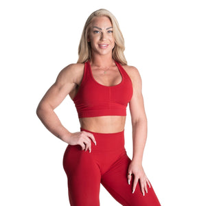 Better Bodies Seamless Scrunch Sports Bra - Chilli Red - Urban Gym Wear