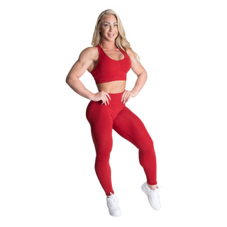 Better Bodies Seamless Scrunch Sports Bra - Chilli Red - Urban Gym Wear