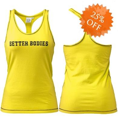 Better Bodies Soft Box T-Back - Cyber Yellow - Urban Gym Wear